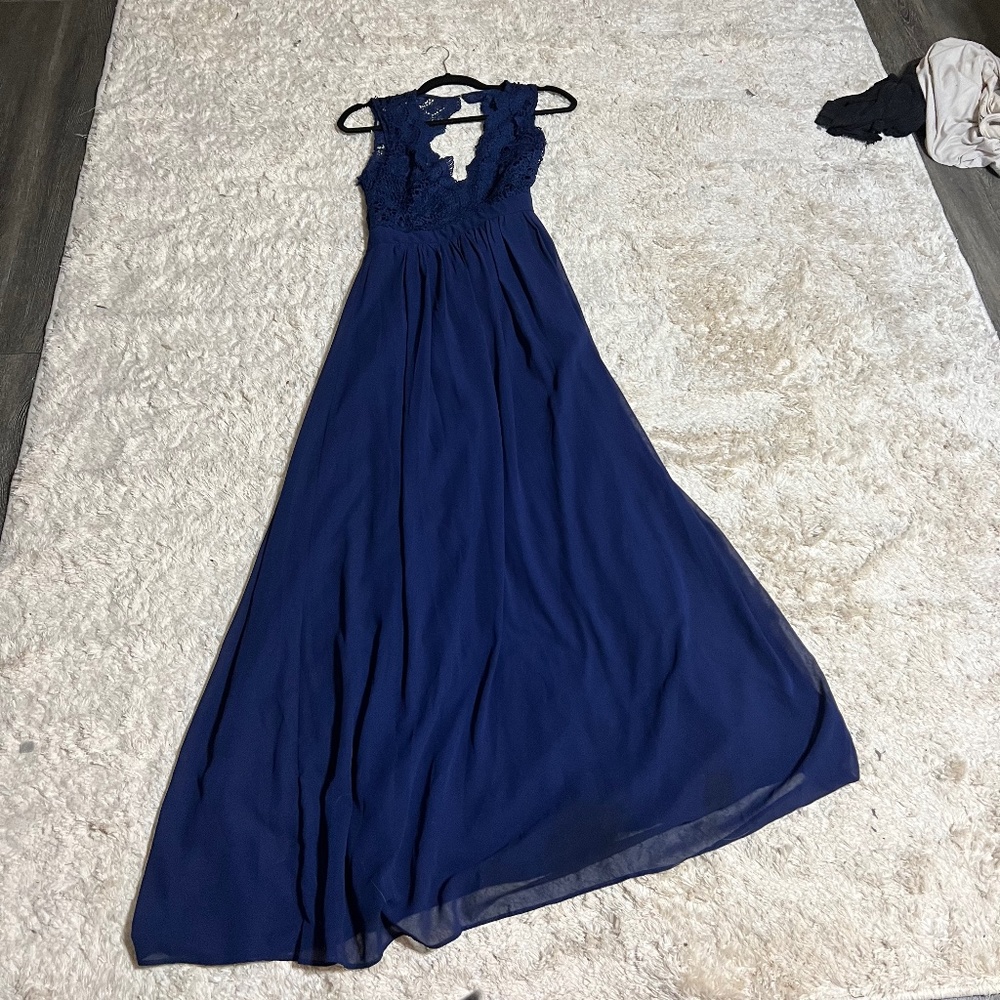 Navy blue cocktail dress